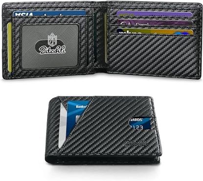 Picture of Zitahli Wallet for Men,Mens Wallet,Slim Leather Bifold,RFID Blocking 11 Slots Gift Box